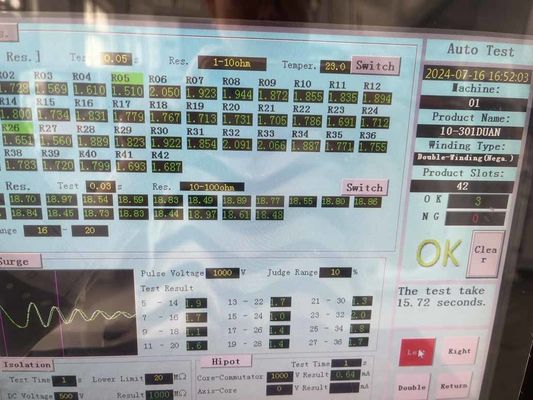 WIND-ATS-300 AC DC モーター ワイディング マシン ダブル ステーション 装甲 試験 パネル サプライヤー