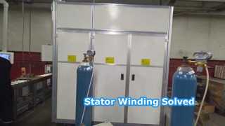 固定子の巻上げ